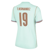 Camiseta Francia Theo Hernandez #19 Segunda Equipación Replica Mundial 2026 para mujer mangas cortas